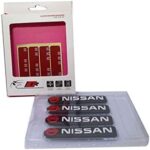 ⁦طقم حامي حواف أبواب السيارة بشعار نيسان NISSAN - واقي خدوش مطاطي فاخر (4 قطع) لإضافة لمسة رياضية وحماية لسيارتك لوكي بوي،⁩ - الصورة ⁦2⁩