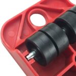 ⁦قواعد لارجل الاثاث لنقل الاثاث الثقيل من لوكي بوي، بعجلات متحركة دوارة، طقم مكون من رافعة اثاث واحدة و4 قطع من قواعد الارجل ذات العجلات الدوارة 360 درجة للكنب والثلاجات⁩ - الصورة ⁦5⁩