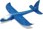 ⁦مجموعة طائرات فوم شراعية مضيئة (4 قطع) - لعبة أطفال طائرة بإضاءة LED للعب الخارجي، خفيفة الوزن ومقاومة للصدمات، أفضل هدية لصيف 2025⁩ - الصورة ⁦4⁩