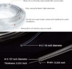 ⁦شريط اضاءة LED للسيارة بالوان RGB من لوكي بوي، مجموعات متعددة الالوان 5 في 1، الياف بصرية 6 متر، 16 مليون لون، مزامنة للموسيقى، محيطية بتيار مستمر 12 فولت، تحكم لاسلكي عبر التطبيق والبلوتوث⁩ - الصورة ⁦5⁩