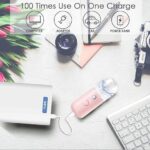 ⁦جهاز بخار نانو للوجه، جهاز بخاخ رذاذ صغير وعملي قابل لاعادة الشحن USB مع خزان ماء شفاف بسعة 30 مل لترطيب الوجه والمكياج اليومي والعناية بالبشرة ووصلات الرموش من لوكي بوي  متعدد الالوان⁩ - الصورة ⁦3⁩