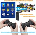 ⁦جهاز تشغيل العاب الفيديو الرقمية من LOKYBOY، وحدة تحكم العاب فيديو مدمجة، اكثر من 10000 لعبة فيديو، مع ريموت كنترول لاسلكي مزدوجة 2.4G بطاقة TF 64GB، مخرج HDMI 4K HD، مناسب للتلفزيون وجهاز عرض⁩ - الصورة ⁦3⁩