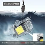 ⁦ولاعة كهربائية بقوس مزدوج قابلة لإعادة الشحن بمنفذ USB من لوكي بوي، ولاعة سخان رائعة بغلاف شفاف مقاوم للماء، مصباح يدوي سي او بي 3 أوضاع ومشبك جيب قابل للفصل للاستخدام اليومي (لون أسود)⁩ - الصورة ⁦5⁩