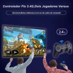 ⁦جهاز تشغيل العاب الفيديو الرقمية الذكي 4K من لوكي بوي، 10000 لعبة 32 64GB ريترو كلاسيك جيمين 2.4G وحدة تحكم العاب لاسلكية (64G، اكثر من 10000 لعبة)⁩ - الصورة ⁦3⁩
