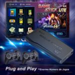 ⁦جهاز تشغيل العاب الفيديو الرقمية الذكي 4K من لوكي بوي، 10000 لعبة 32 64GB ريترو كلاسيك جيمين 2.4G وحدة تحكم العاب لاسلكية (64G، اكثر من 10000 لعبة)⁩ - الصورة ⁦2⁩