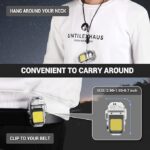 ⁦ولاعة كهربائية بقوس مزدوج قابلة لإعادة الشحن بمنفذ USB من لوكي بوي، ولاعة سخان رائعة بغلاف شفاف مقاوم للماء، مصباح يدوي سي او بي 3 أوضاع ومشبك جيب قابل للفصل للاستخدام اليومي (لون أسود)⁩ - الصورة ⁦6⁩