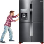 ⁦قواعد لارجل الاثاث لنقل الاثاث الثقيل من لوكي بوي، بعجلات متحركة دوارة، طقم مكون من رافعة اثاث واحدة و4 قطع من قواعد الارجل ذات العجلات الدوارة 360 درجة للكنب والثلاجات⁩ - الصورة ⁦3⁩