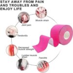 ⁦شريط لاصق مرن للعضلات من القطن الرياضي (لون بنك)  5 × متر من لوكي بوي⁩ - الصورة ⁦2⁩