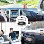 ⁦حامل أكواب سيارة للمشروبات الساخنة، مصنوع من الفولاذ المقاوم للصدأ المتين، حامل زجاجة مياه وحامل موبايل من لوكي بوي، 1 قطعة، لون فضي⁩ - الصورة ⁦2⁩