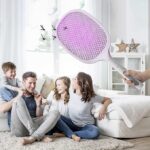 ⁦مضرب بعوض كهربائي ومصباح من LOKYBOY: تحكم يدوي وجسدي في البعوض بدون جهد بفضل التصميم الأساسي، والشبكة ثلاثية الطبقات، والقوة البالغة 2 وات (أبيض)⁩ - الصورة ⁦4⁩