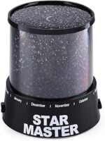 ⁦مصباح ليد ملون ومدهش ستار ماستر نجوم سماء مدهشة يعرض جمال ضوء الليل يساعد على النوم ليلي لغرفة أسود من لوكي بوي⁩ - الصورة ⁦2⁩